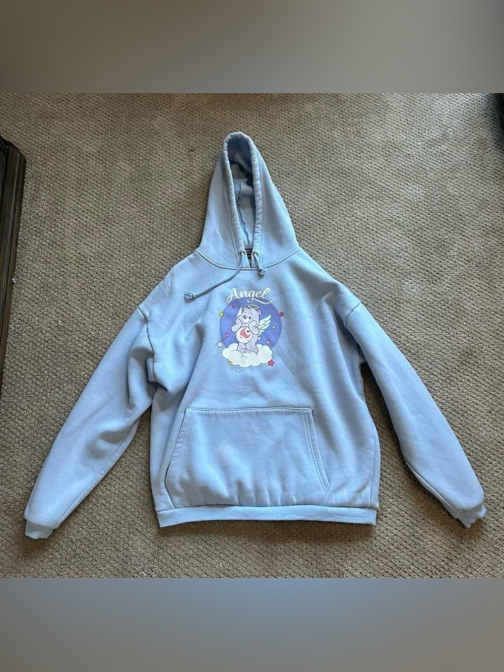 Care Bears Angel Blue Hoodie Size: XS
